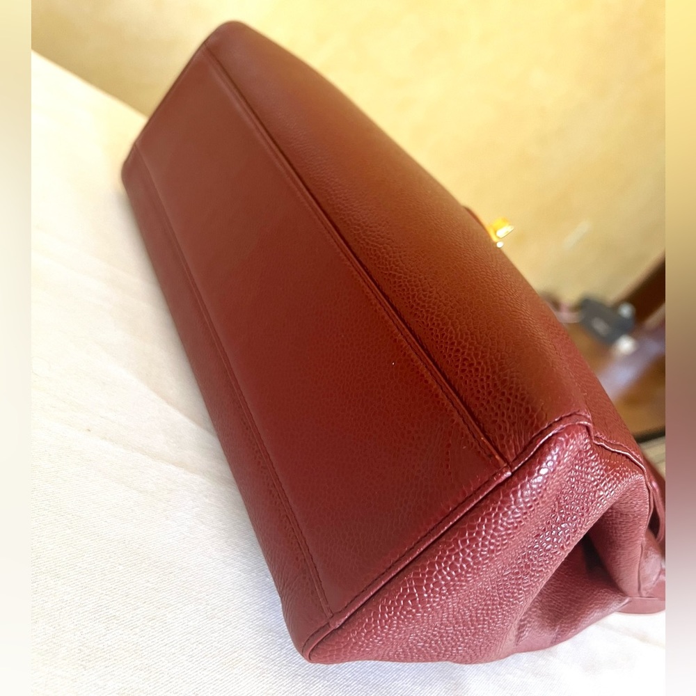 Chanel Envelope Flap Bag dark red - Picture 5 of 17